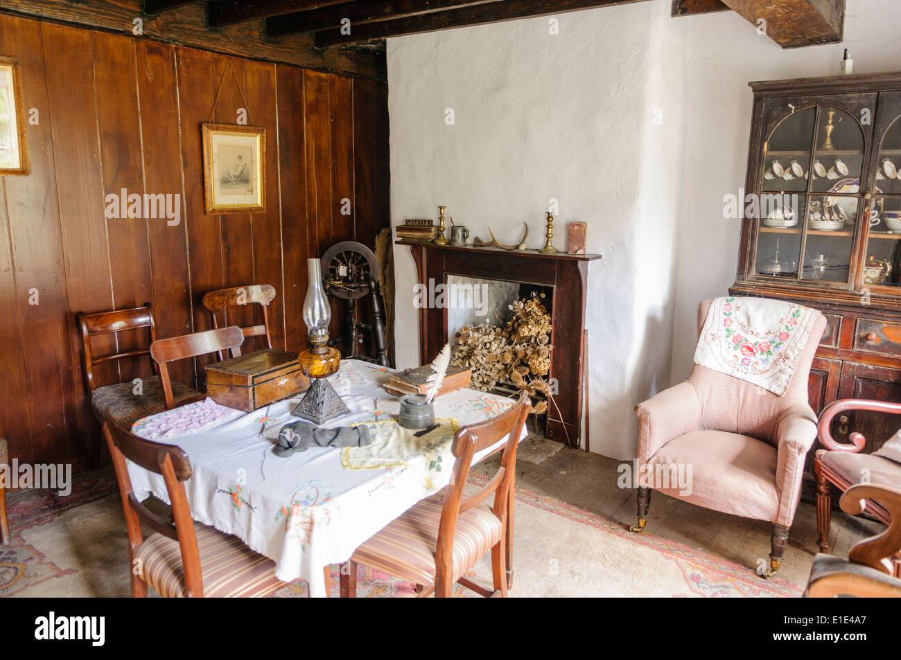 Front living room in an old Irish house Stock Photo Alamy
