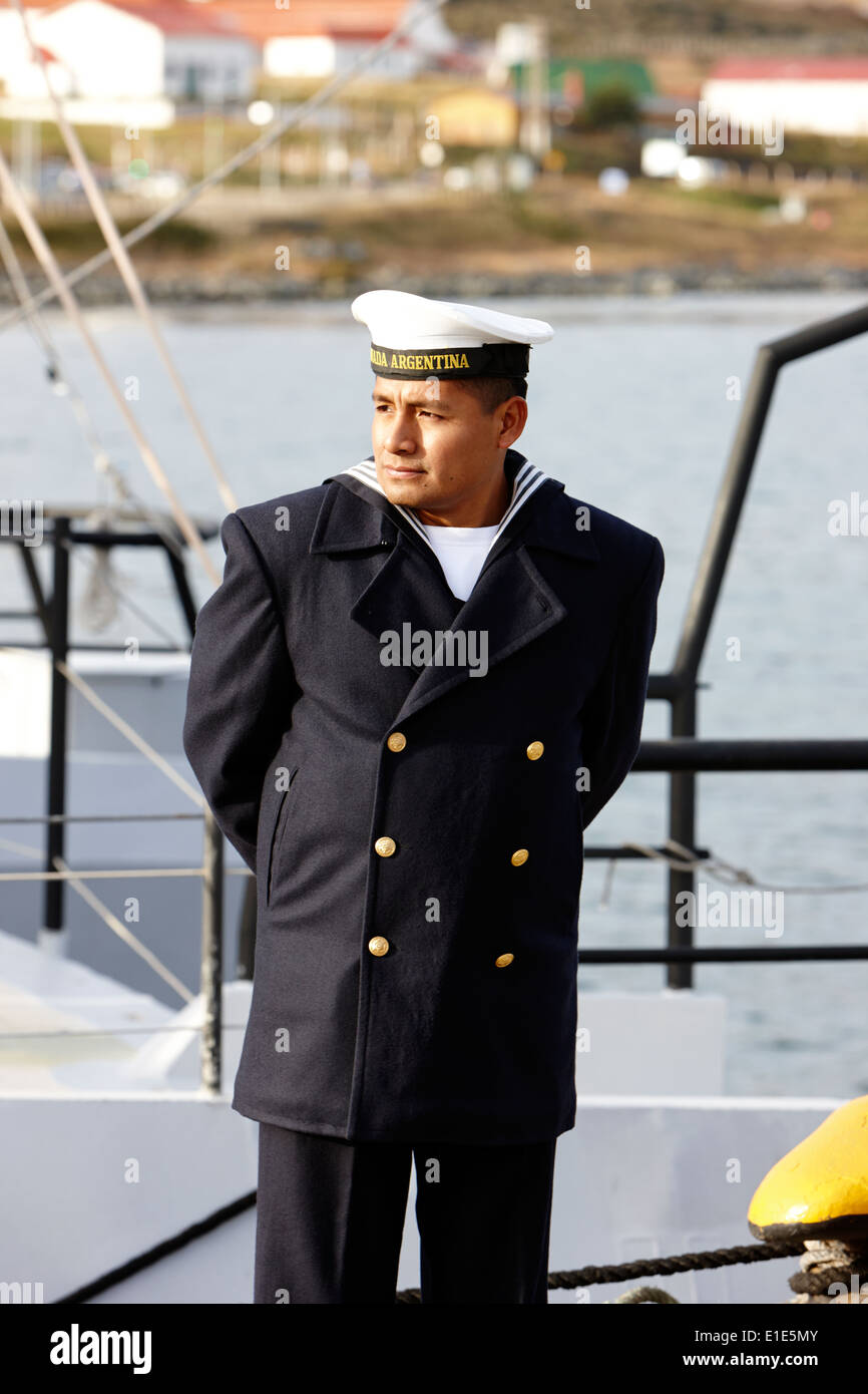armada argentina argentine navy sailor Ushuaia Argentina Stock Photo - Alamy