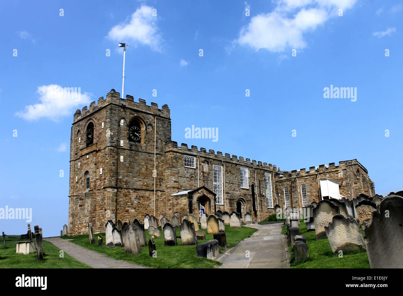 Saint Marys church in Whitby. North Yorkshire, England. Stock Photo