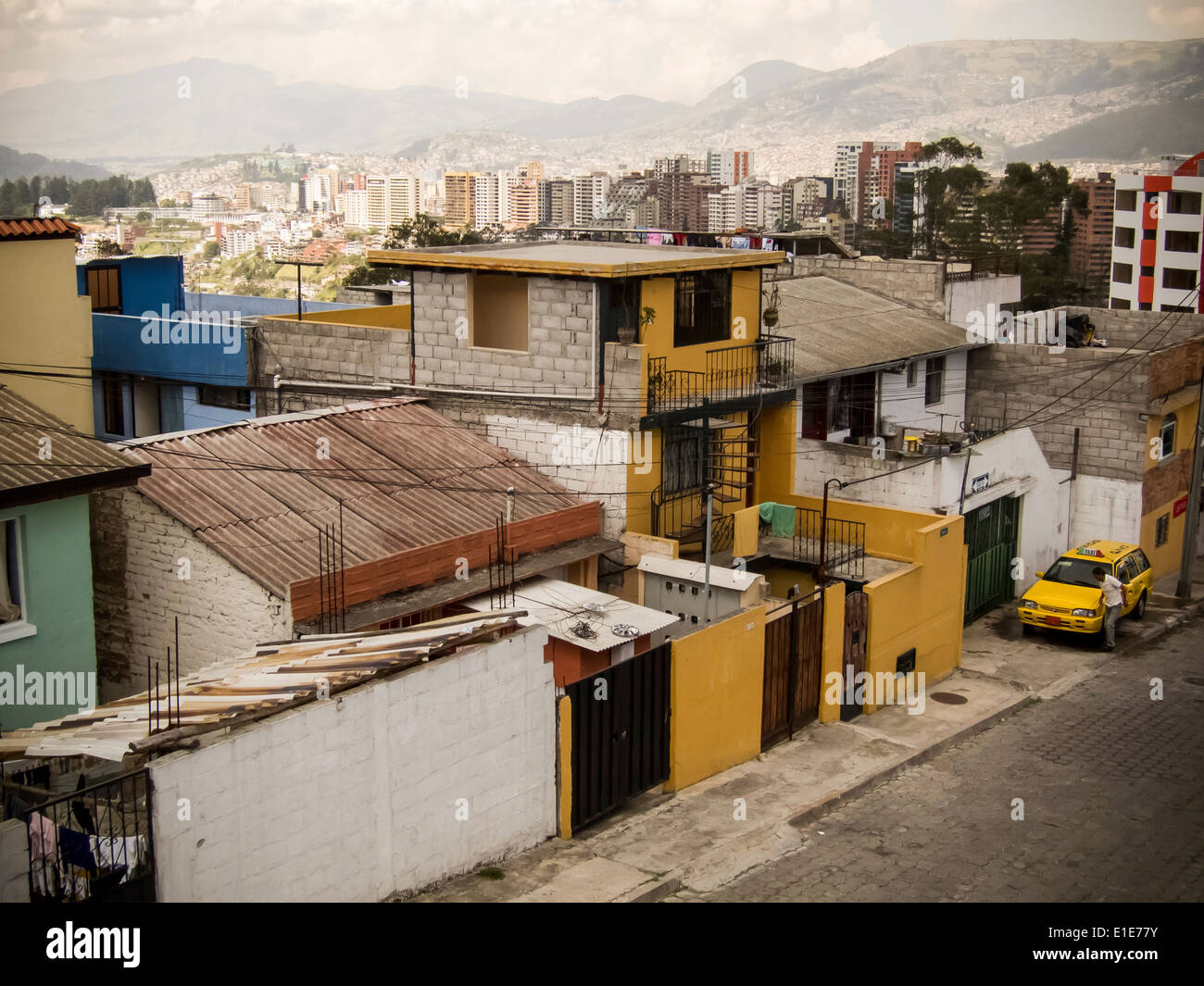 neighborhood in Quito, Ecuador Stock Photo Alamy