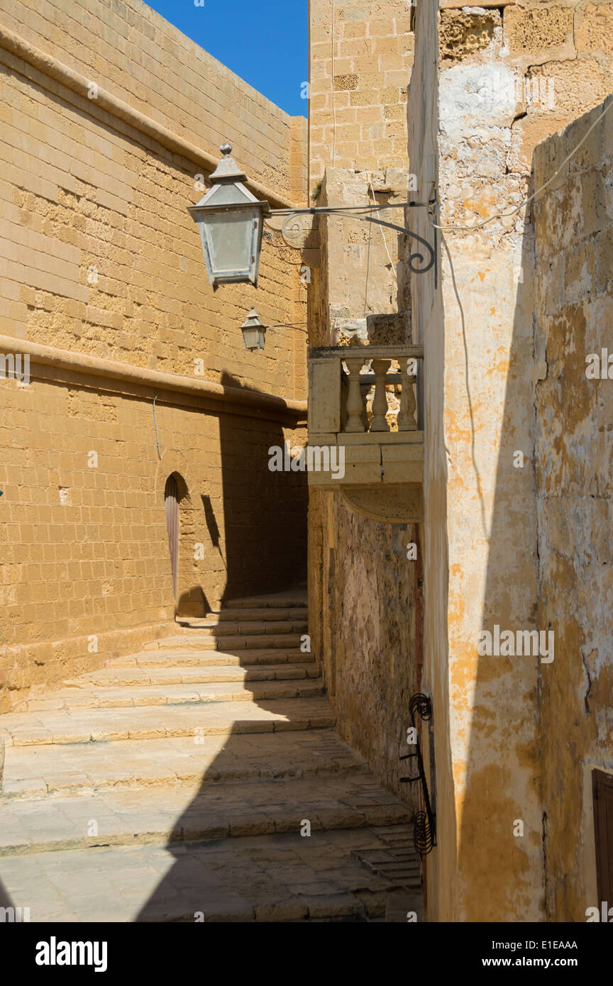 Victoria Rabat Streets Citadel street, Victoria (Rabat) Gozo, Malta, Europe Stock Photo - Alamy
