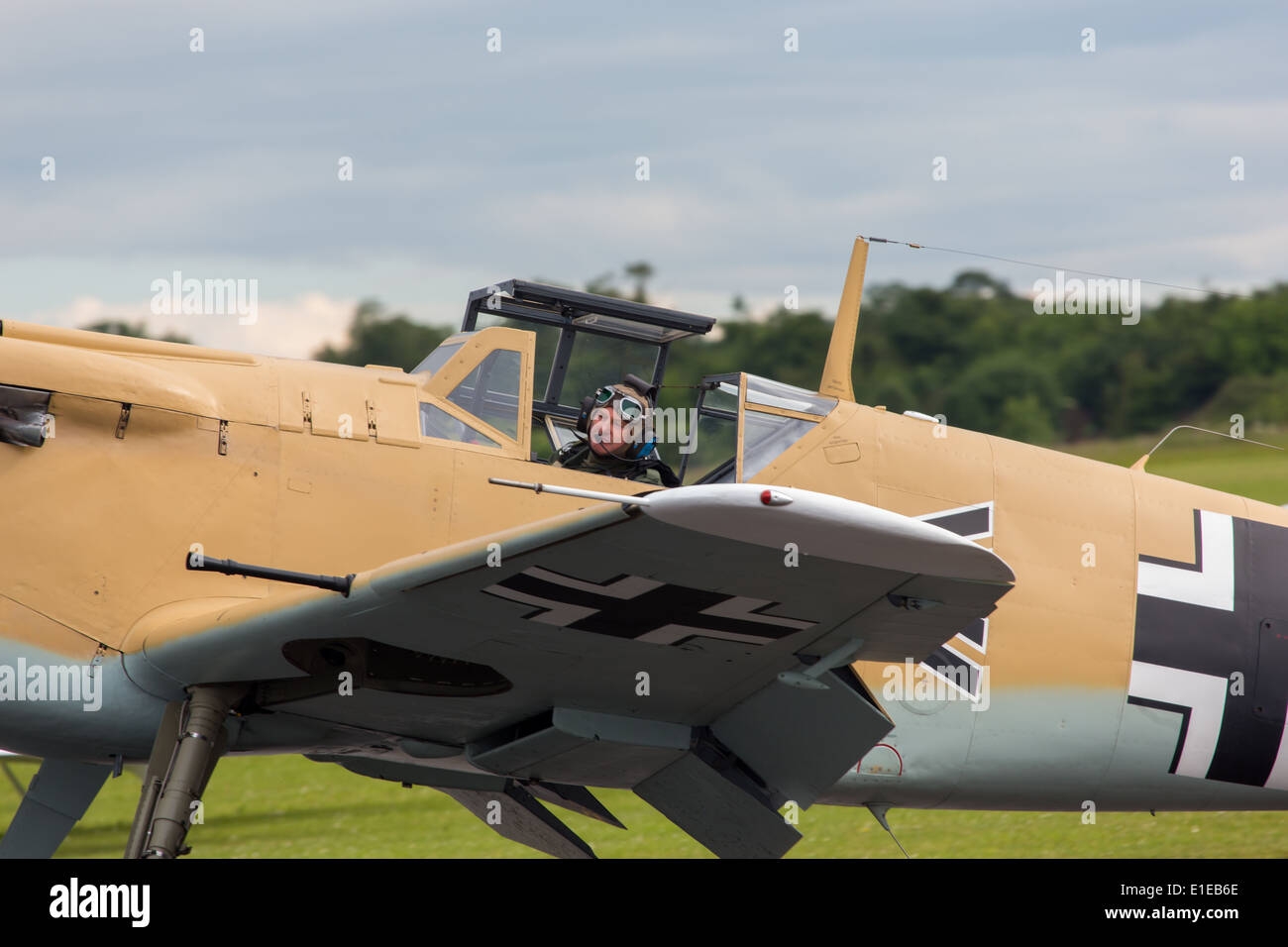 Messerschmitt Bf 109 Also Known As The Me 109 German World War Two Fighter Plane Of The Luftwaffe At The Duxford Airshow Stock Photo Alamy