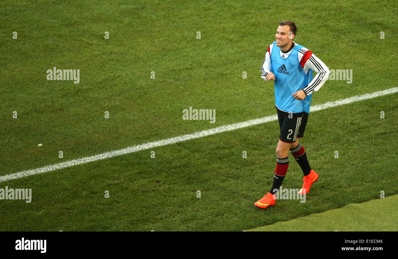 Germany's Kevin Grosskreutz in action before the friendly soccer match between Germany and Cameroon at the Borussia Park stadium in Moenchengladbach, Germany, 01 June 2014. Photo: Rolf Vennenbernd/dpa Stock Photo