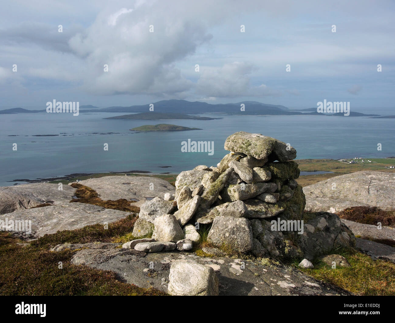 View south from Easabhal, South Uist, Outer Hebrides, Scotland Stock Photo
