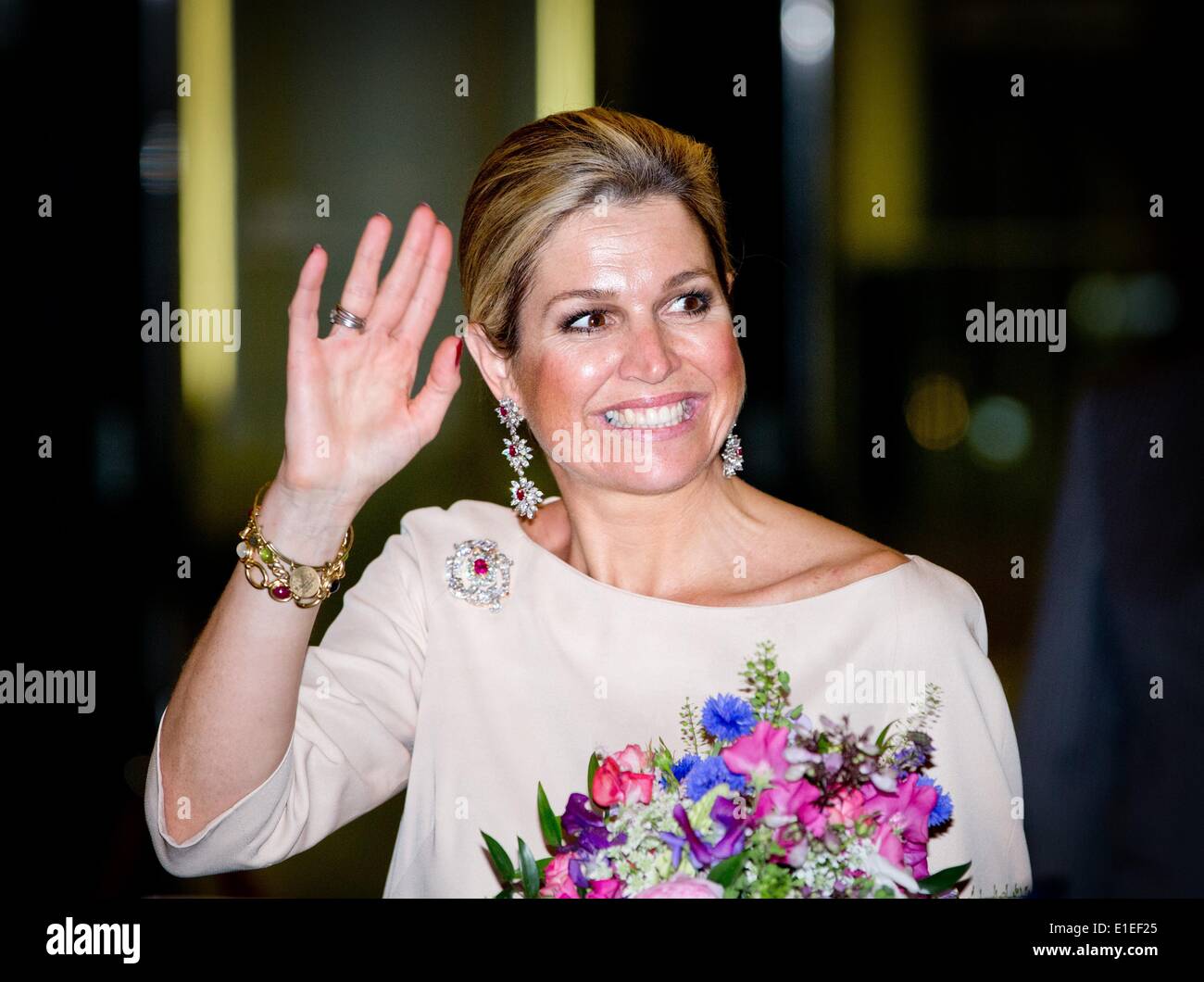 Queen Maxima of the Netherlands arriving for the opening of the Holland ...