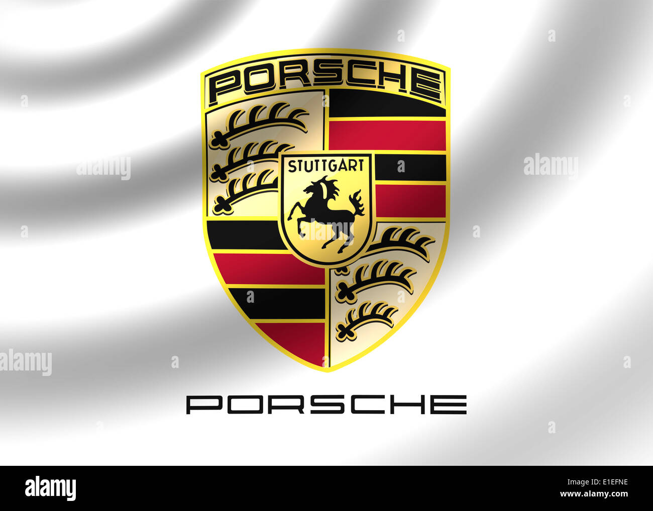 Porsche logo symbol icon flag emblem Stock Photo - Alamy