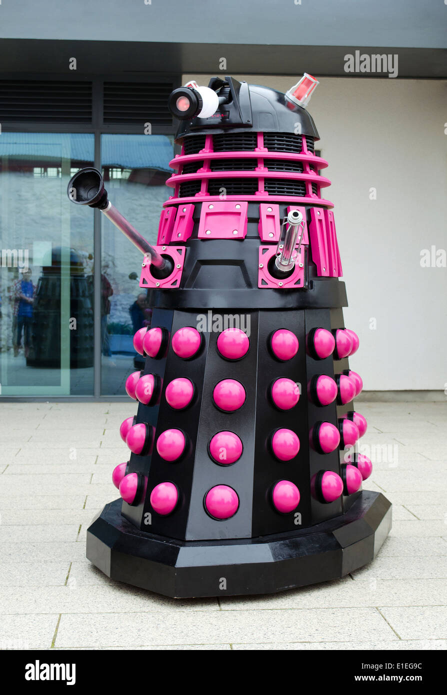 a dalek at a dr.who convention Stock Photo