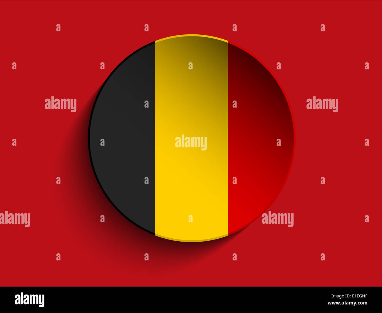 Vector - Flag Paper Circle Shadow Button Belgium Stock Photo - Alamy