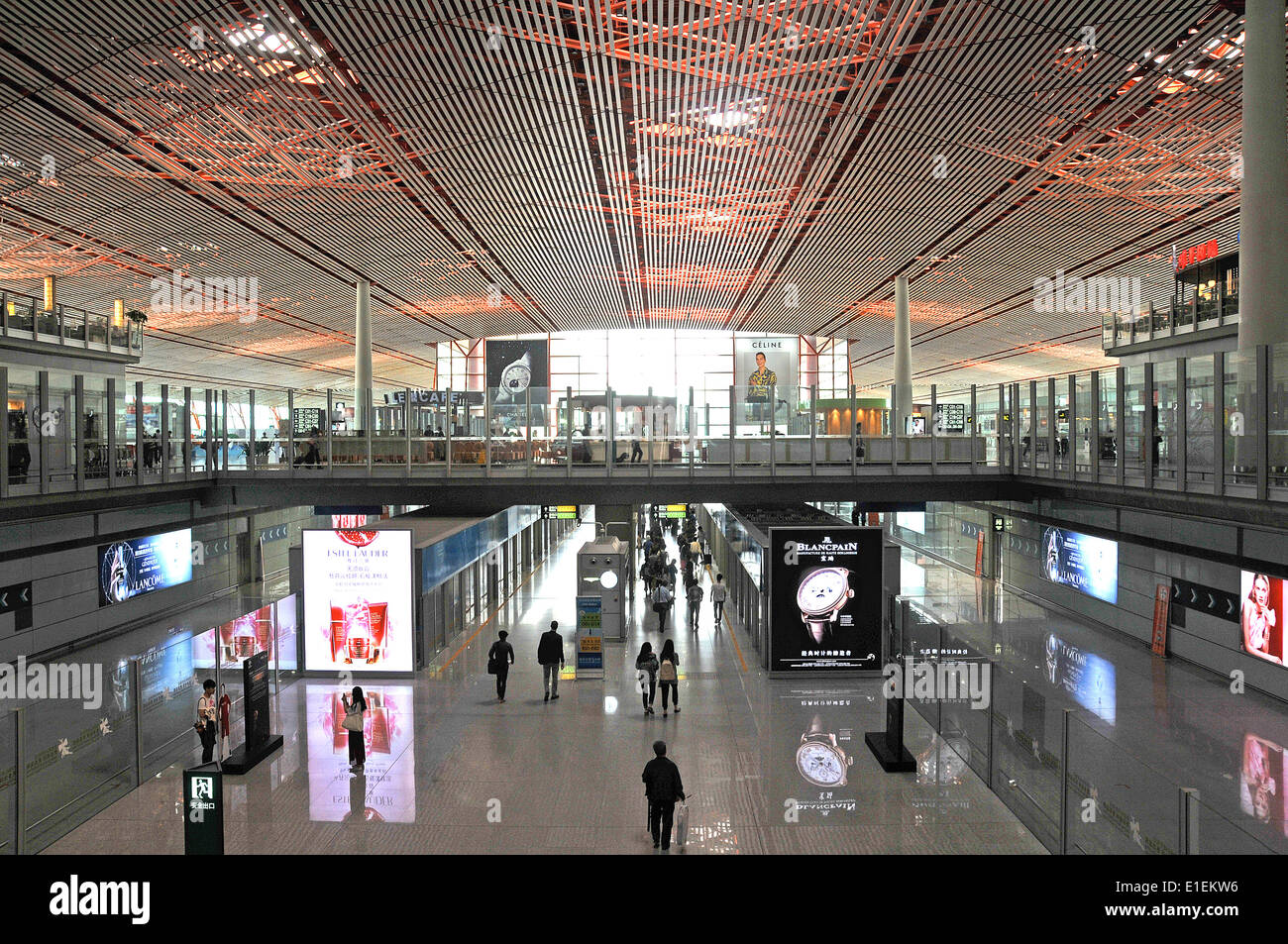 departures hall terminal 3 Beijing international airport China Stock Photo Alamy