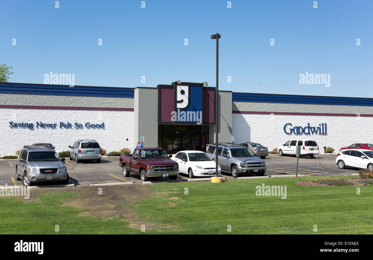 Goodwill Industries thrift store Manitowoc, Wisconsin Stock Photo