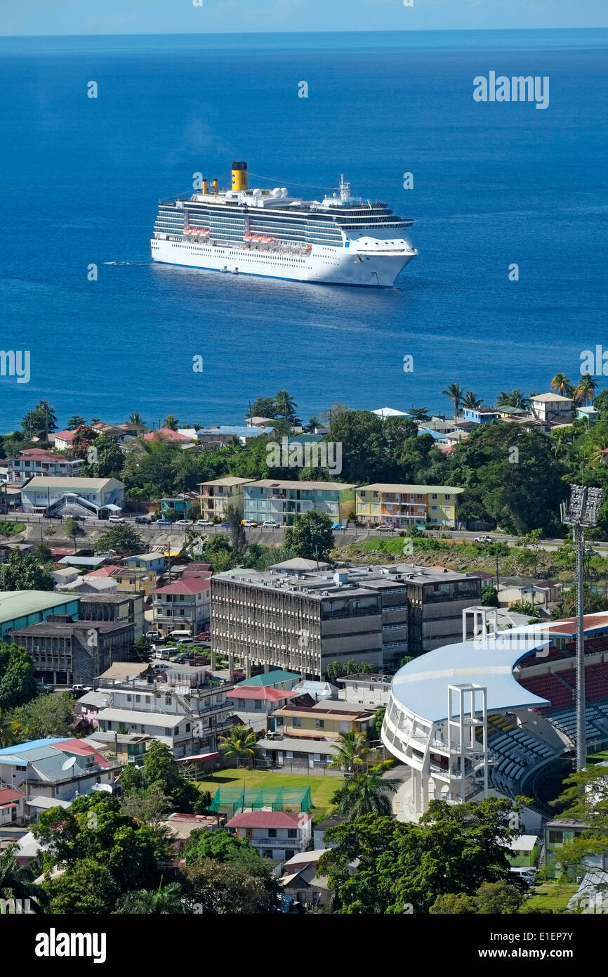 Morne Bruce Overlook Roseau Dominica Nation Caribbean Sea Windward Island Stock Photo Alamy