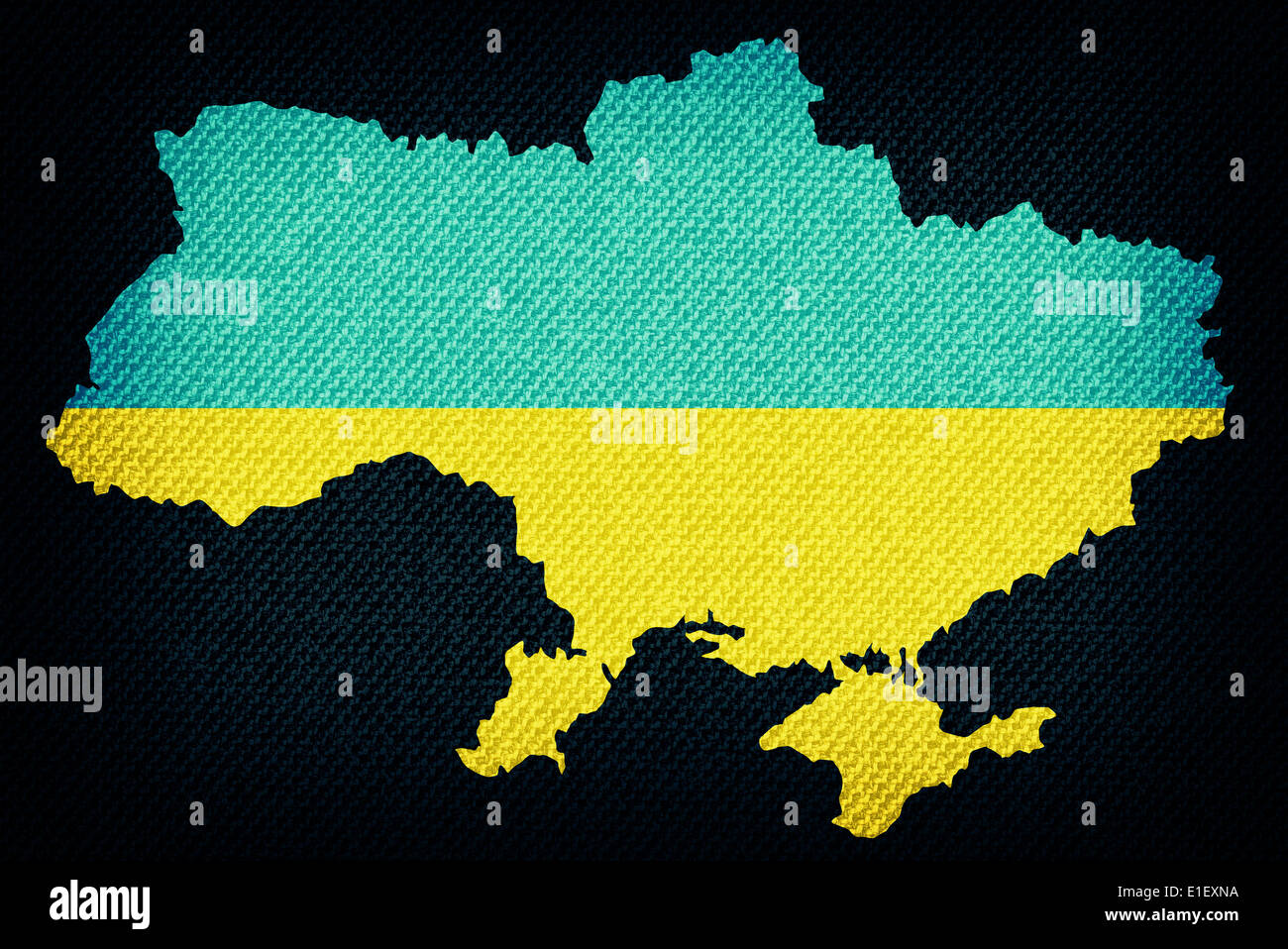 Ukraine map Stock Photo