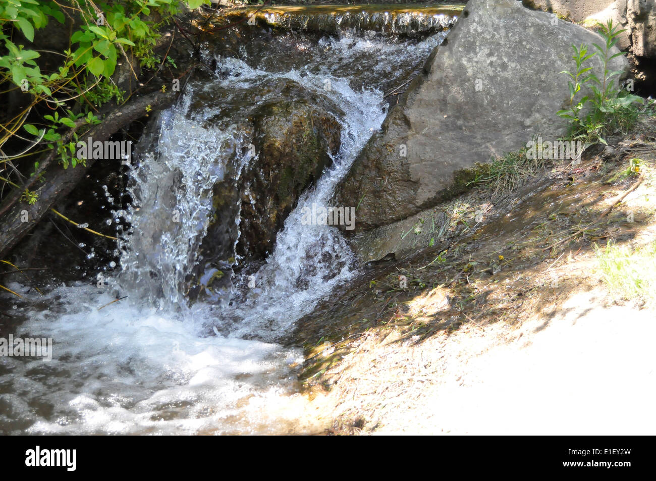 rushing water at the park in Port Credit Stock Photo - Alamy