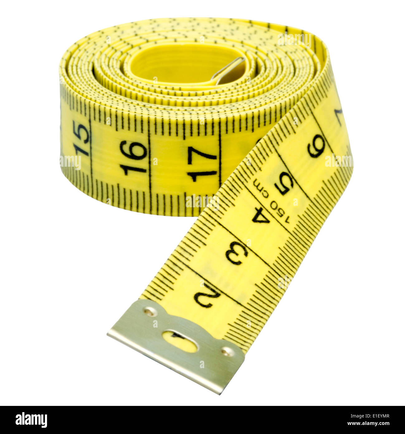 https://c8.alamy.com/comp/E1EYMR/tailors-tape-measure-cut-out-on-a-white-background-yellow-measuring-E1EYMR.jpg