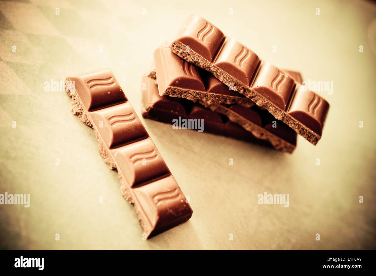chocolate bars Stock Photo
