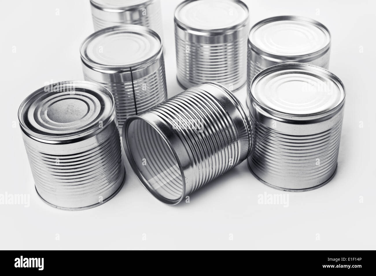 Tin cans. Cans are used for packing all sorts of goods conserved food