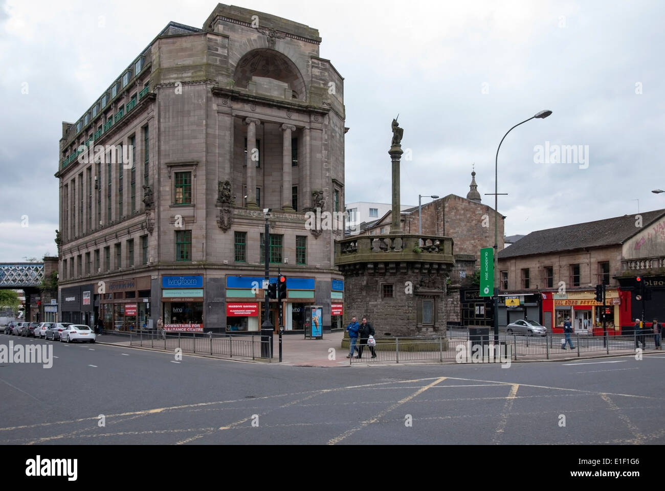 The Mercat Market Cross Glasgow Cross Scotland UK Stock Photo Alamy