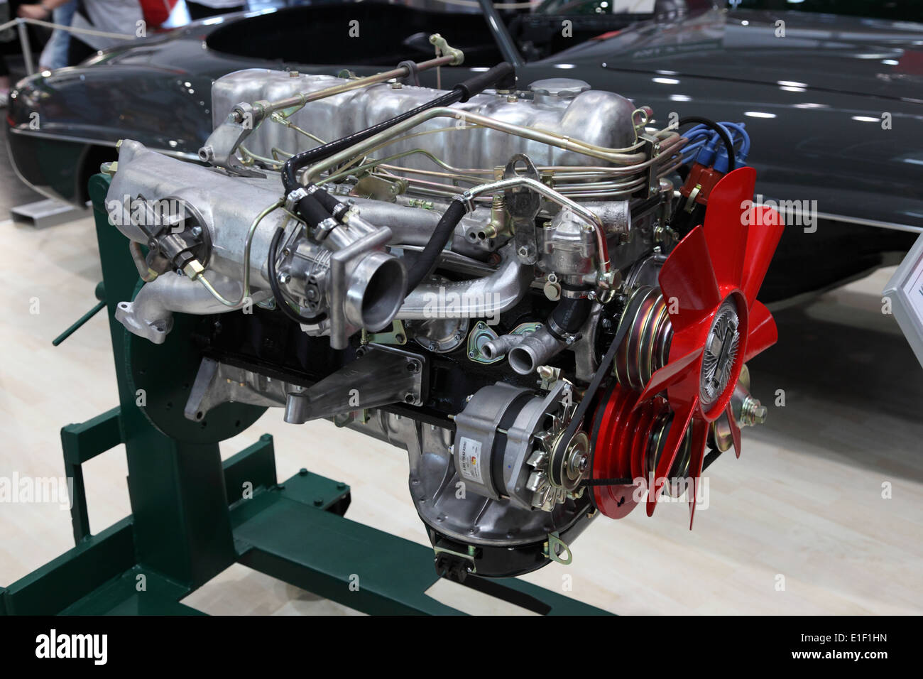 Restored Mercedes Benz SL300 Motor at the AMI Auto Mobile