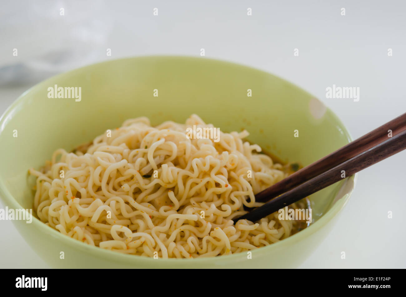 homemade quick ramen noodles with chopsticks , asian pasta Stock Photo Alamy