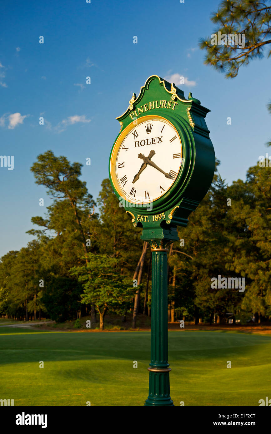 A Rolex Clock on No. 2 at Pinehurst Golf Resort and Country Club in  Pinehurst North, Carolina Stock Photo - Alamy