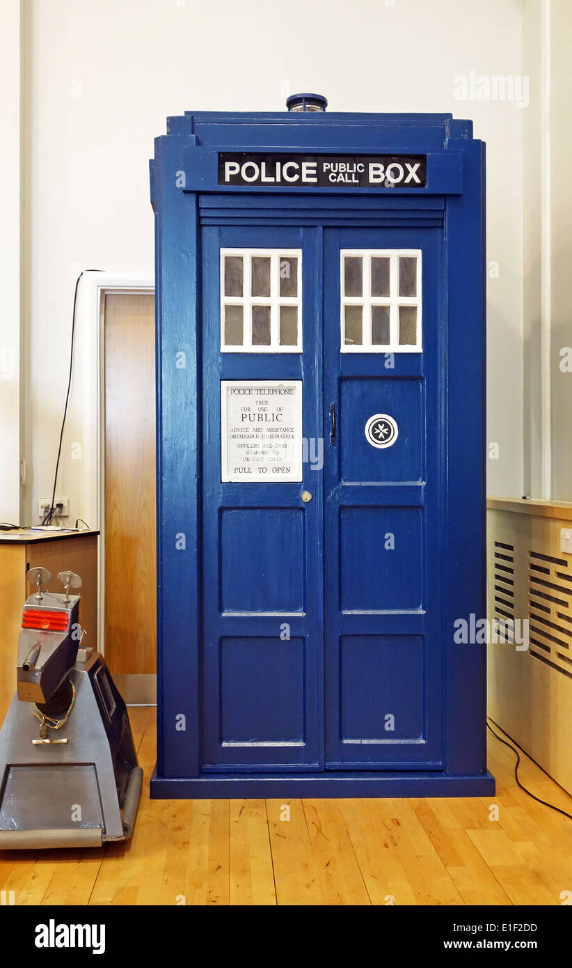 The Tardis time machine belonging to Dr.Who Stock Photo