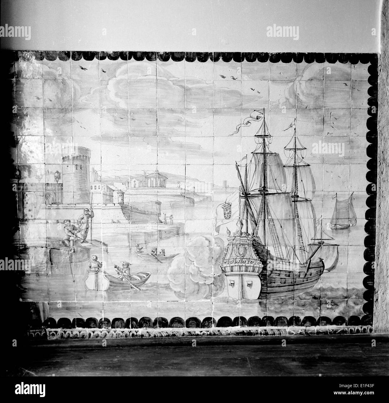 Quinta do Torneiro is a historical site located in Porto Salvo, Portugal.  The site is known for its traditional Portuguese tilework, or azulejos,  which are displayed prominently in its architecture. The Quinta, image size:1300x1347