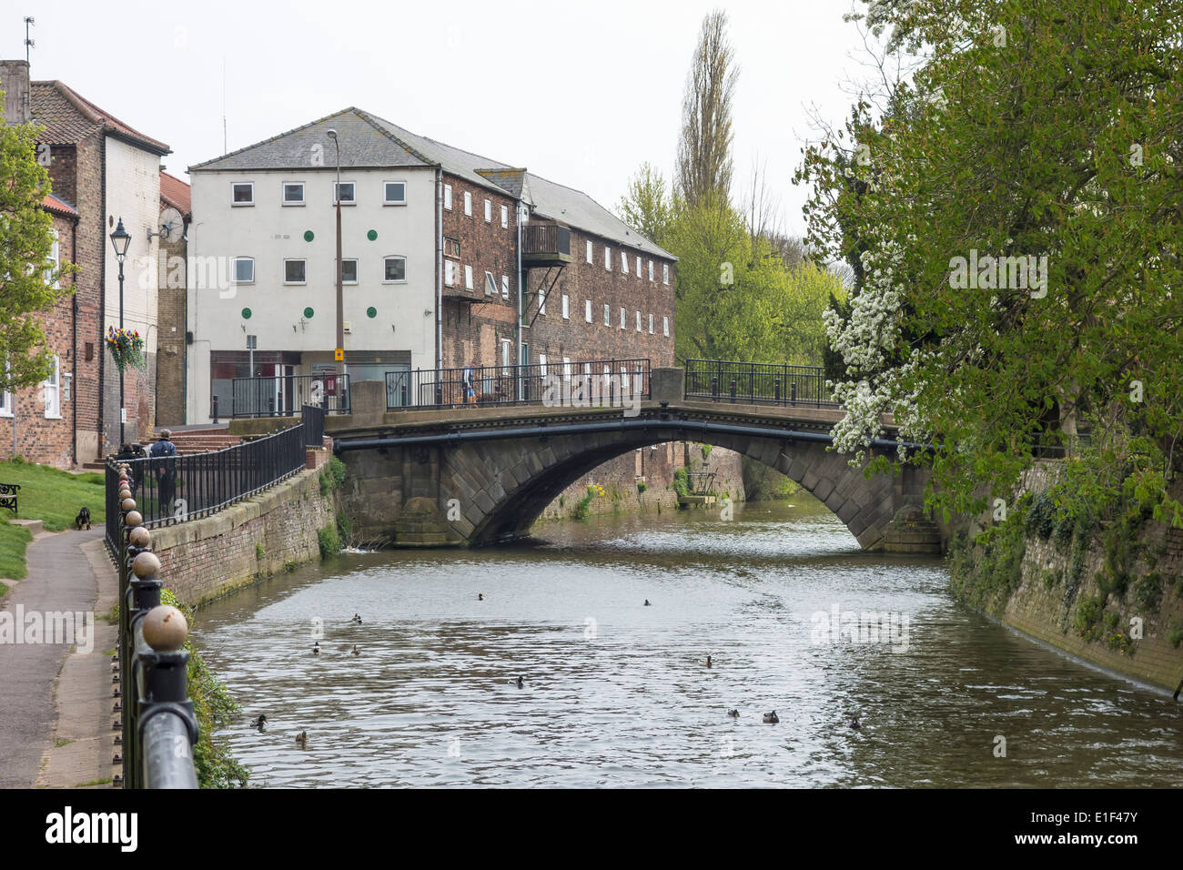 River Ancholme Bridge Brigg Lincolnshire High Street Stock Photo Alamy