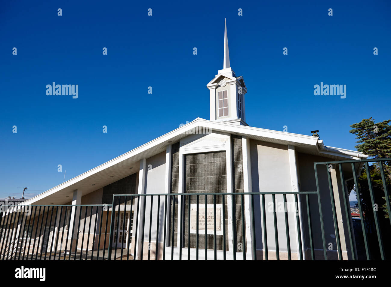 mormon church Punta Arenas Chile Stock Photo