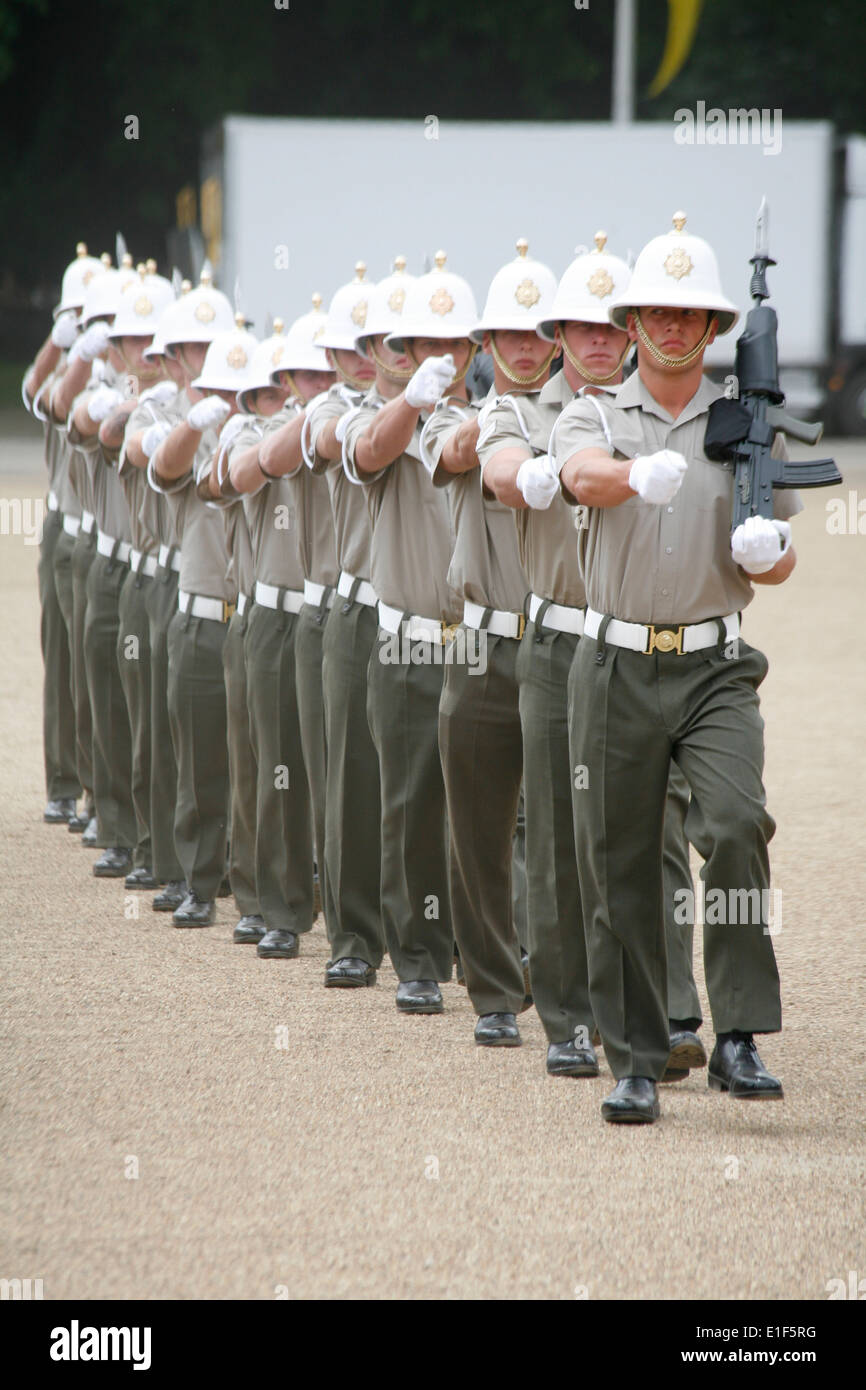 Royal marines beating retreat ceremony hires stock photography and