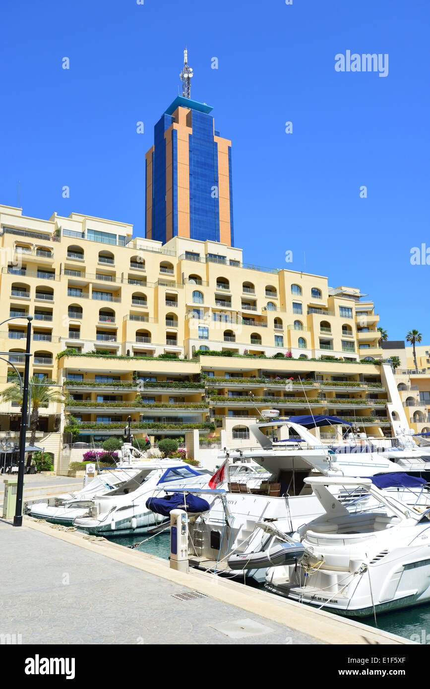 Portomaso Marina, Paceville, St. Julian's (San Ġiljan), Northern Harbour District, Malta Majjistral Region, Republic of Malta Stock Photo