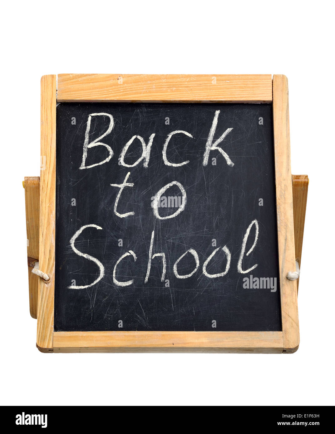 Small blackboard for writing with chalk, isolated Stock Photo Alamy