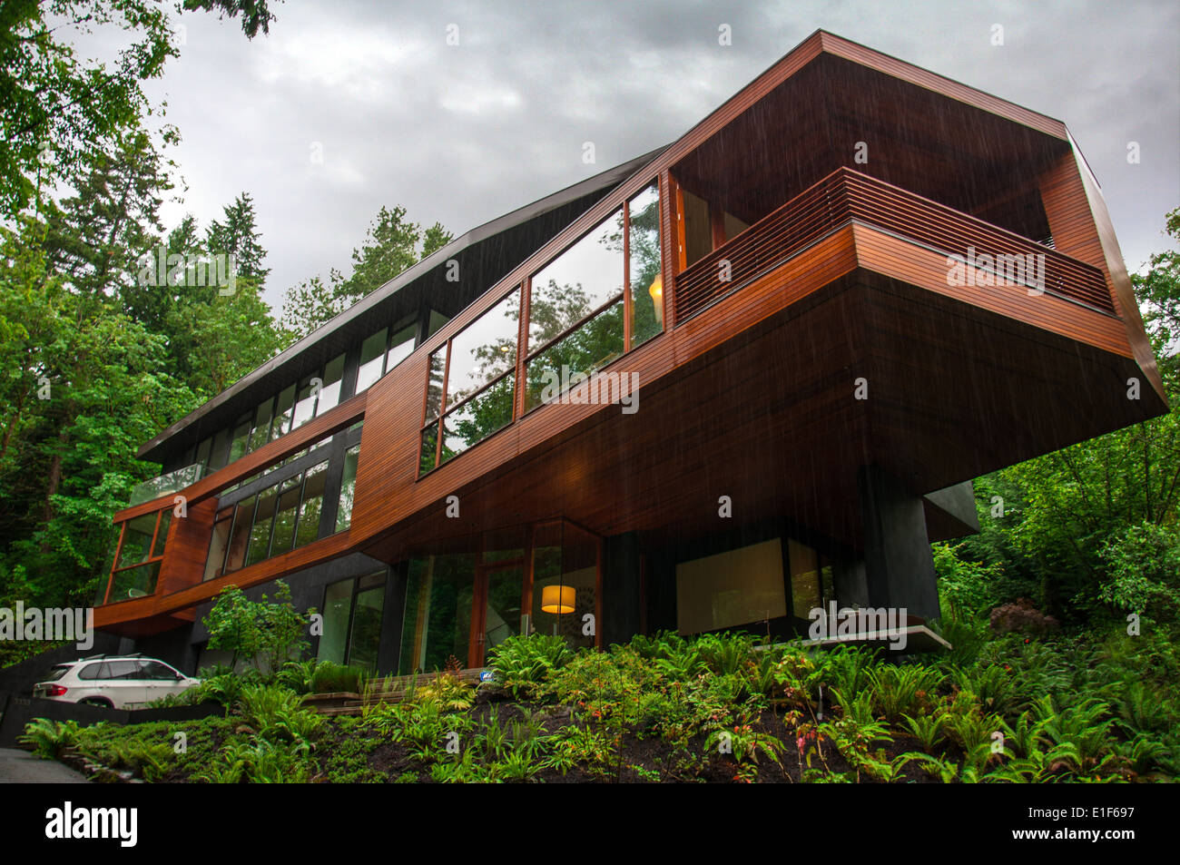 The house used as a residence for the vampire family 'Cullens' in 'Twilight' saga Stock Photo