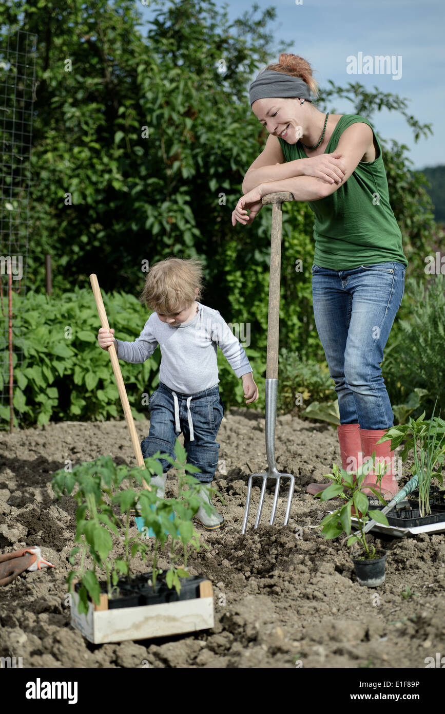 gardening mom