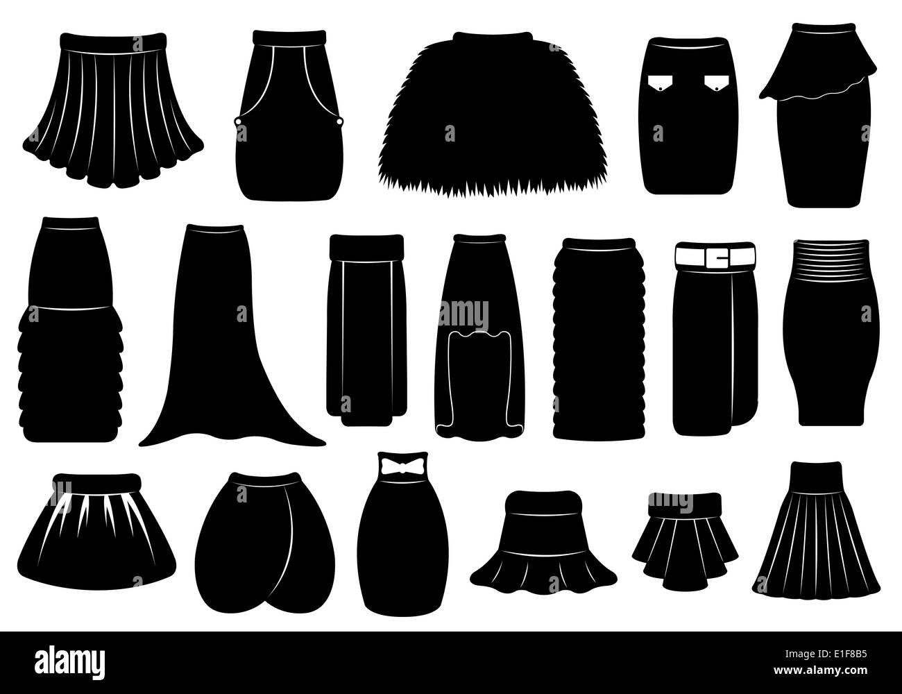 Black flared skirt hires stock photography and images Alamy