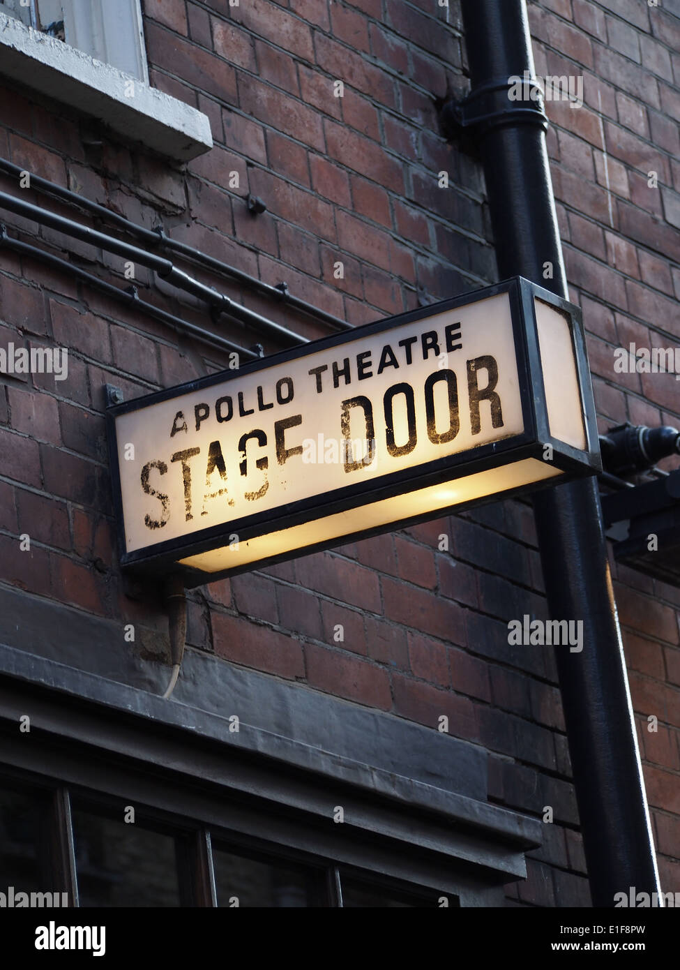 Theatre stage door sign Stock Photo