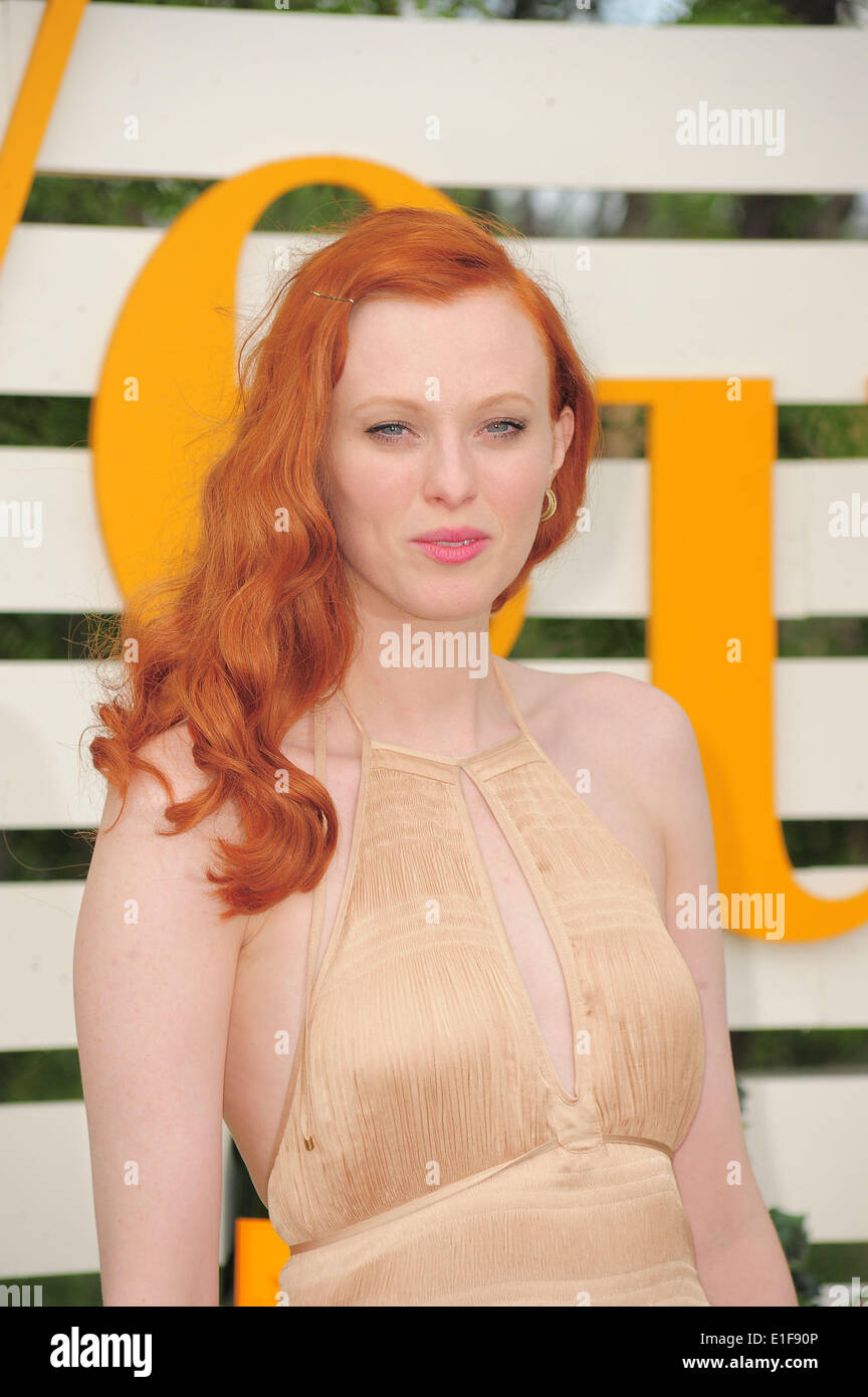 Jersey City, NJ. 31st May 2014. Karen Elson  attends the seventh annual Veuve Clicquot Polo Classic at the Liberty State Park. Stock Photo