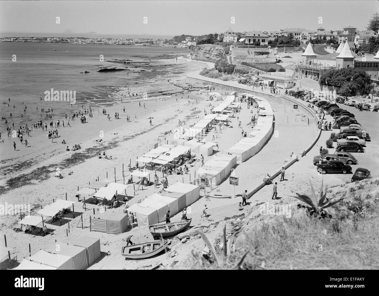 Praia de São João do Estoril is a popular beach in Portugal, known for