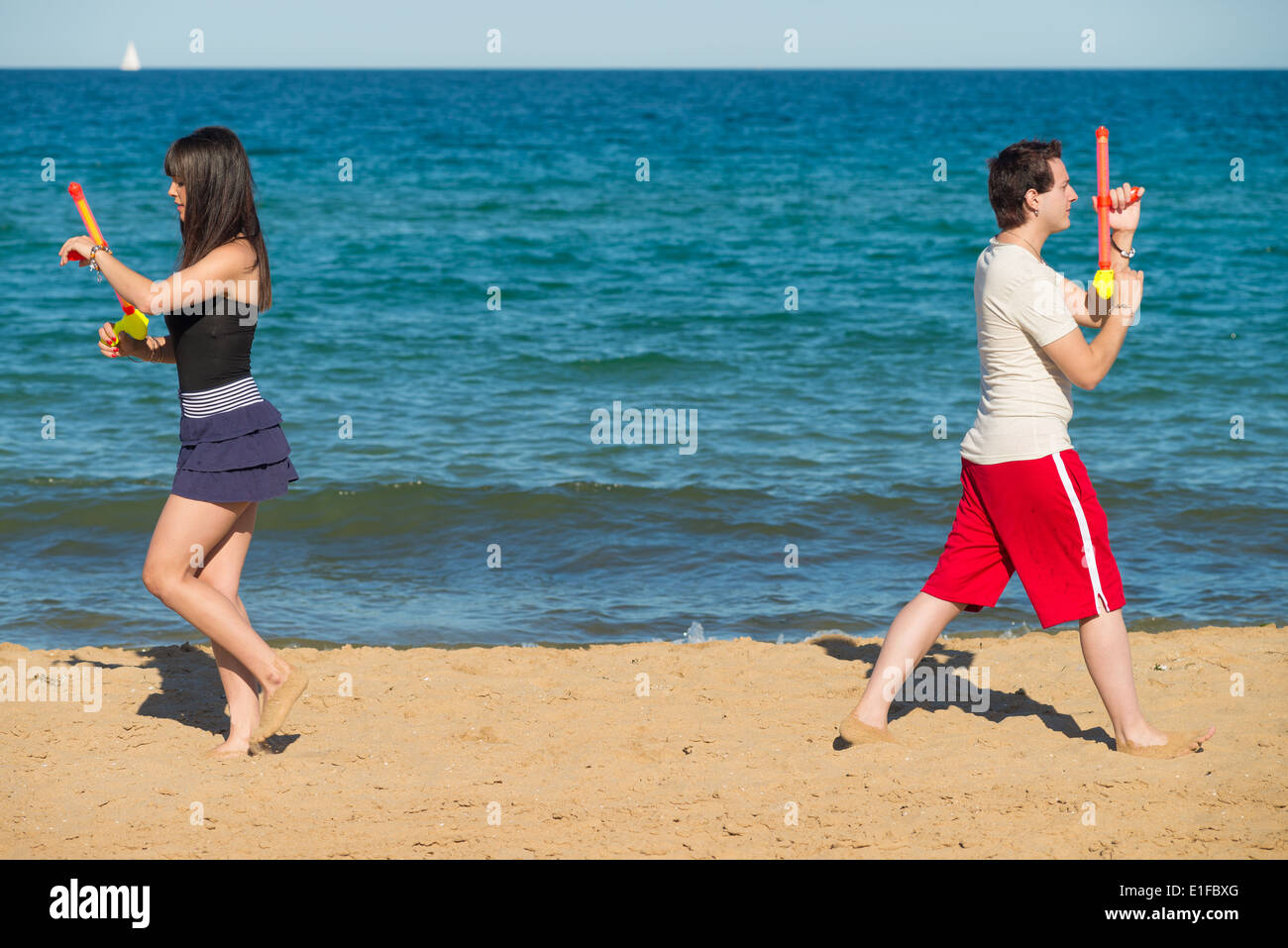 Walking away from each other hi-res stock photography and images - Alamy