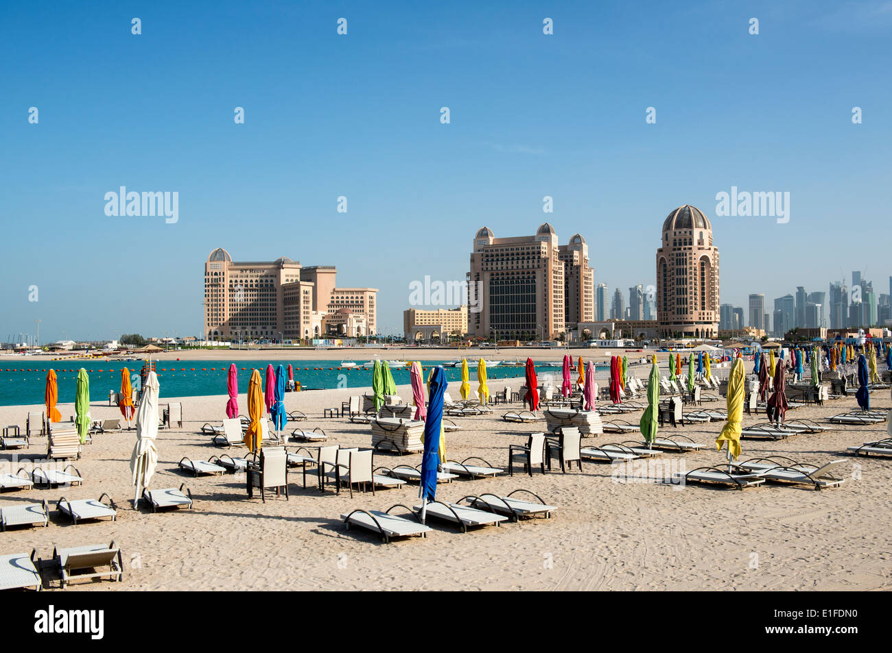 Beautiful white sandy beaches in Doha , Qatar Stock Photo 69796188 Alamy