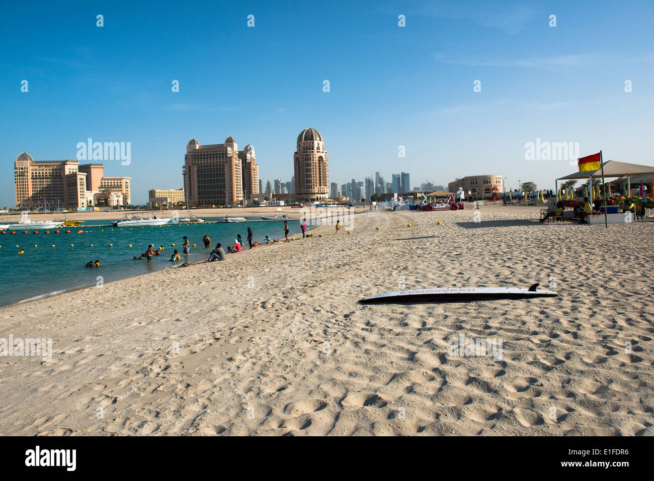 Beautiful beaches in Doha , Qatar. Stock Photo