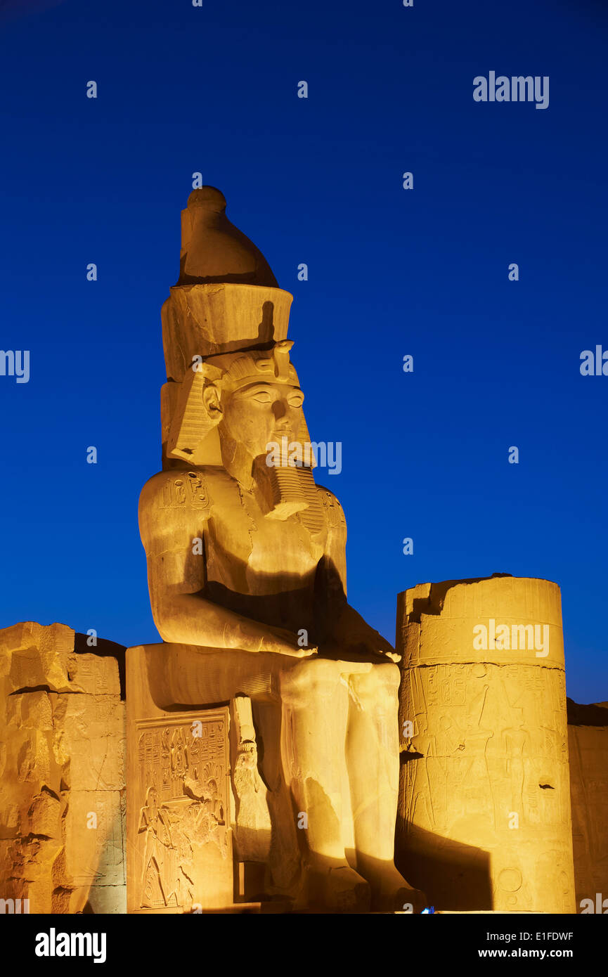 Egypt, Nile Valley, Luxor, The Temple of Luxor Stock Photo
