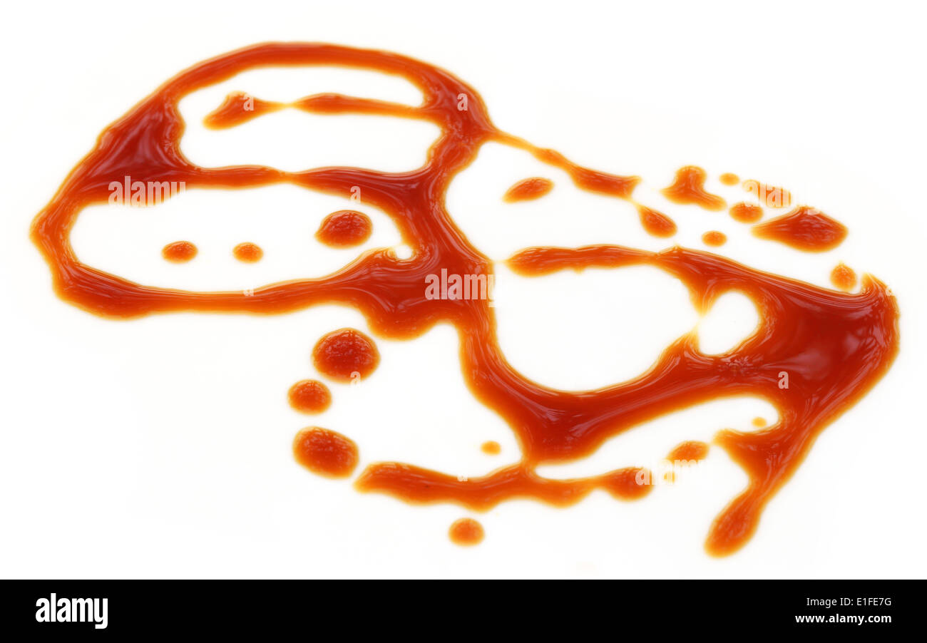 Stain of molasses on white background Stock Photo Alamy