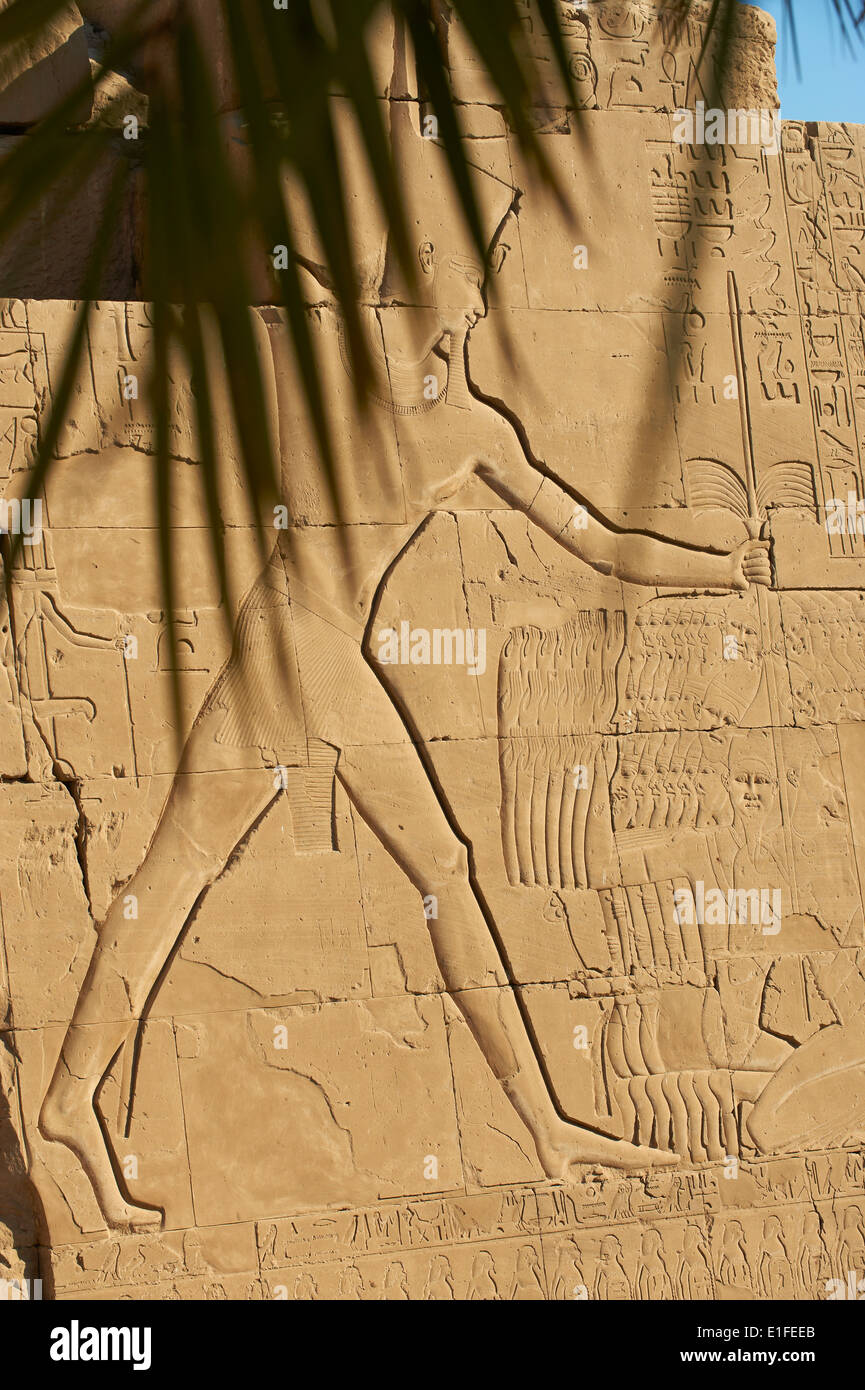 Egypt, Nile Valley, Luxor, Thebes, Karnak Temple, UNESCO World Heritage Site Stock Photo