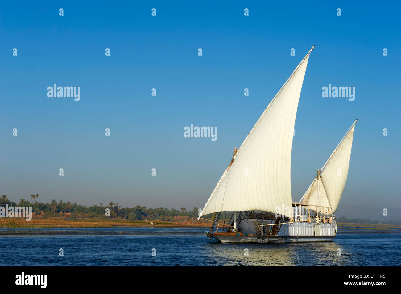 Egypt, cruise on the Nile river between Luxor and Aswan with Dahabieh ...