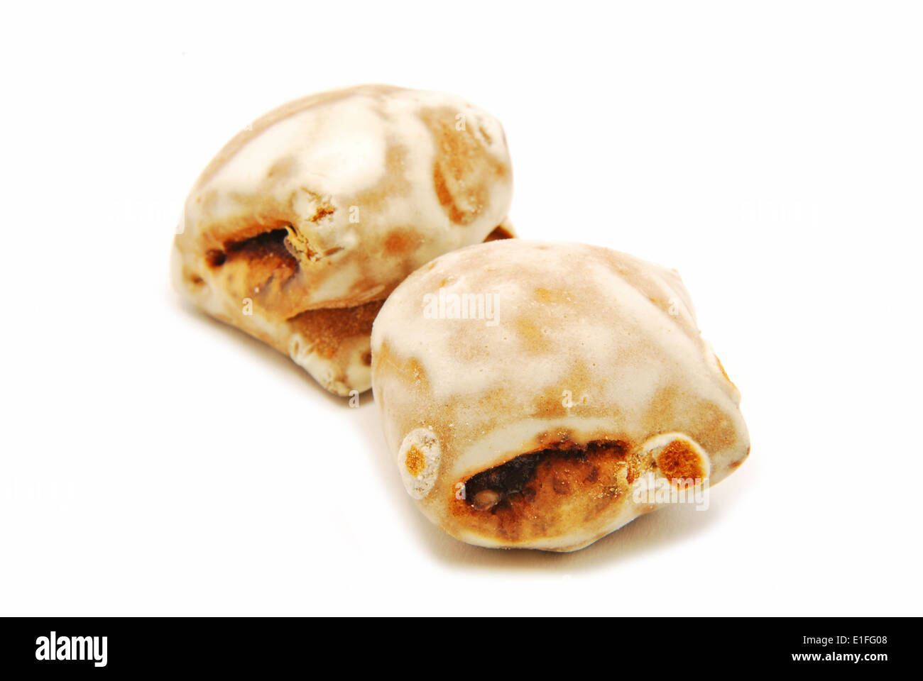 Gingerbread isolated on white background Stock Photo - Alamy