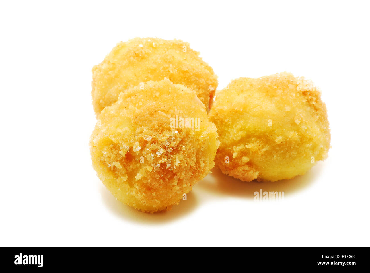 Dumplings with plums isolated on white Stock Photo