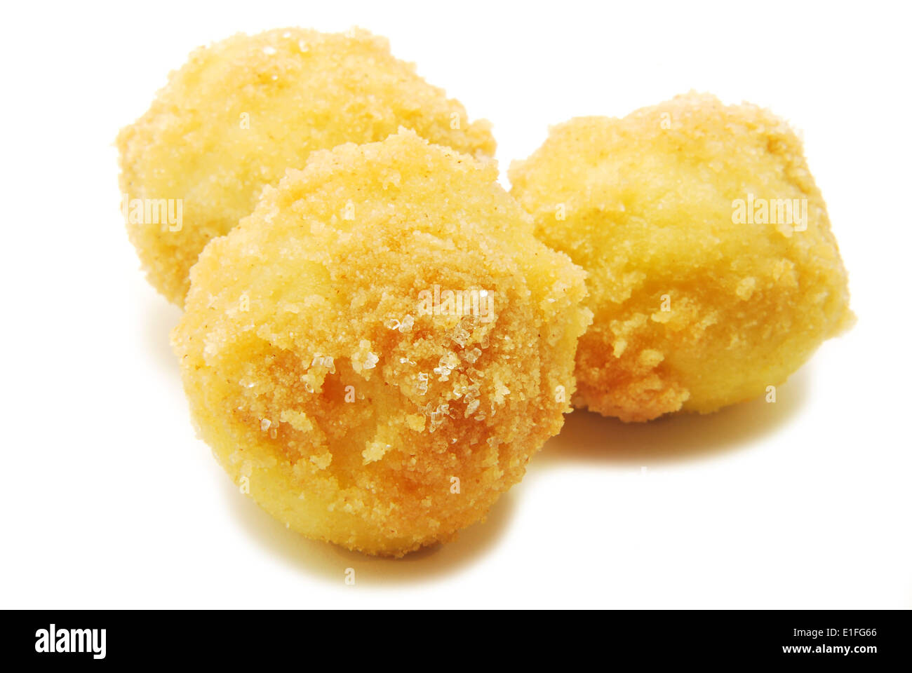 Dumplings with plums isolated on white Stock Photo