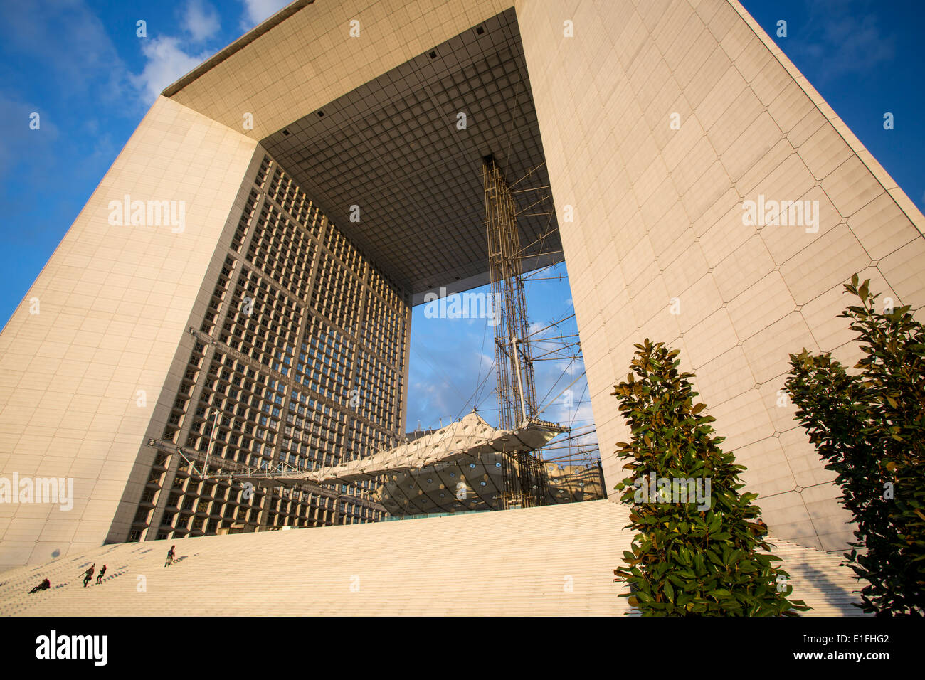 La Grande Arche in the modern business district - La Defense, Paris France Stock Photo