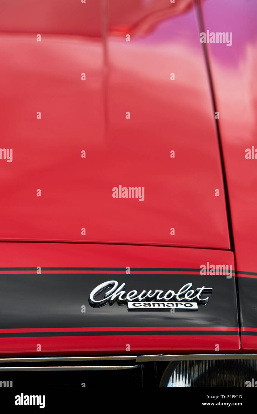 Red chevrolet camaro car hi-res stock photography and images