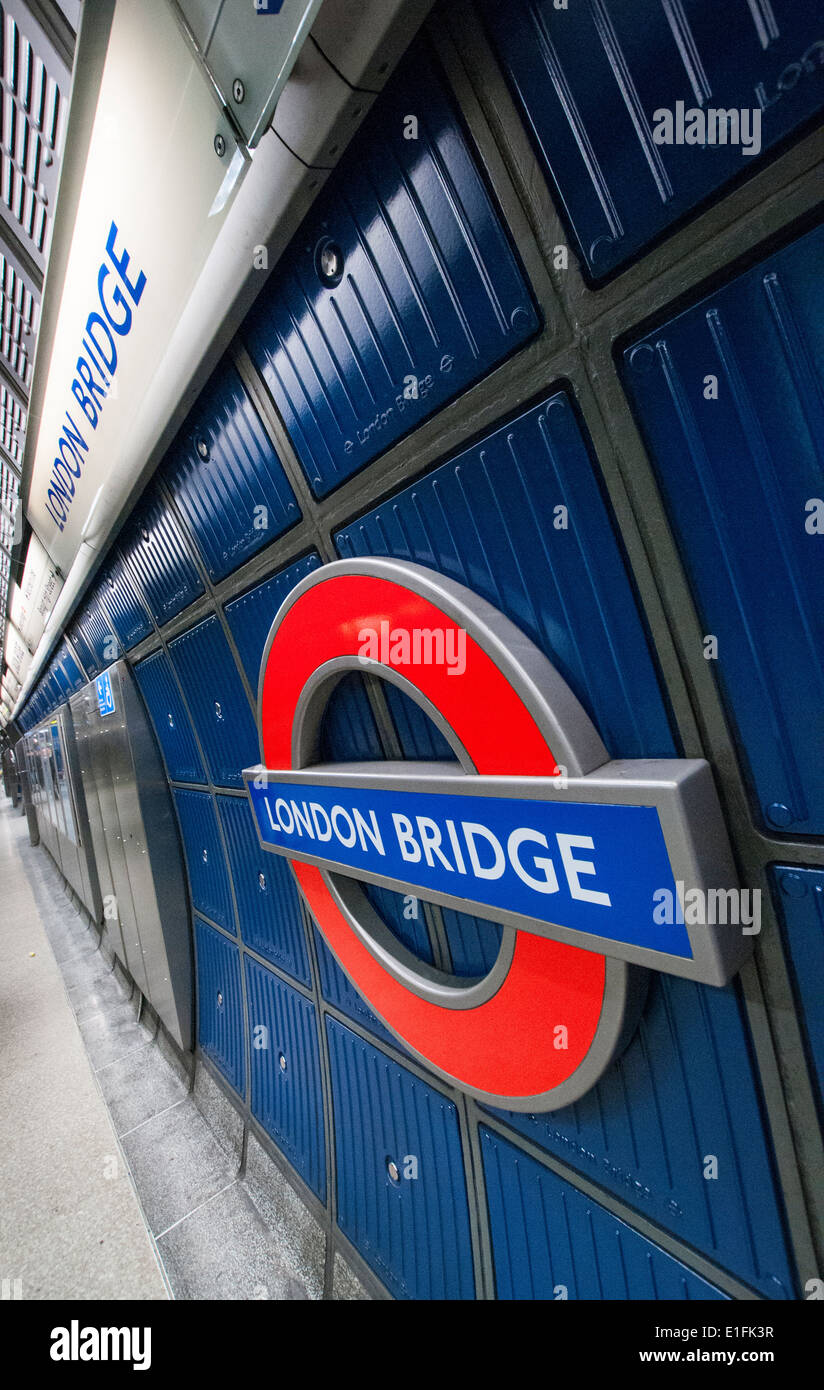 London Bridge Station on the London Underground, England UK Stock Photo